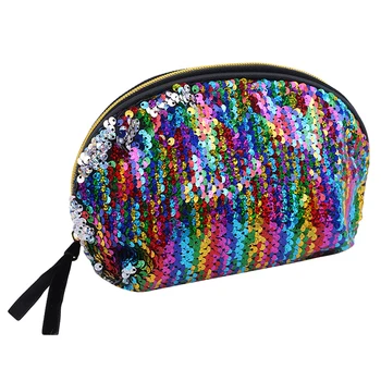 

2020 Fashion Large PU Travel Cosmetic Bag Organizer Women Makeup Bag Fashion Squien Makeup Bag Women Make Up Tote Bag Zipper