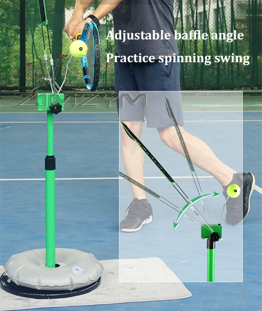 Tennis Accessories Tennis Trainer Tennis Trainer Professional Adjustable Tennis Machine Ball Accessories Training Tool Topspin Slice Service Actions Instructor