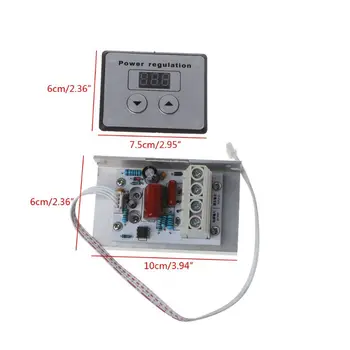 

AC 220V 80A 10000W High Power Digital SCR PWM Motor Speed Controller Voltage Regulator Dimming Control Thermoregulation