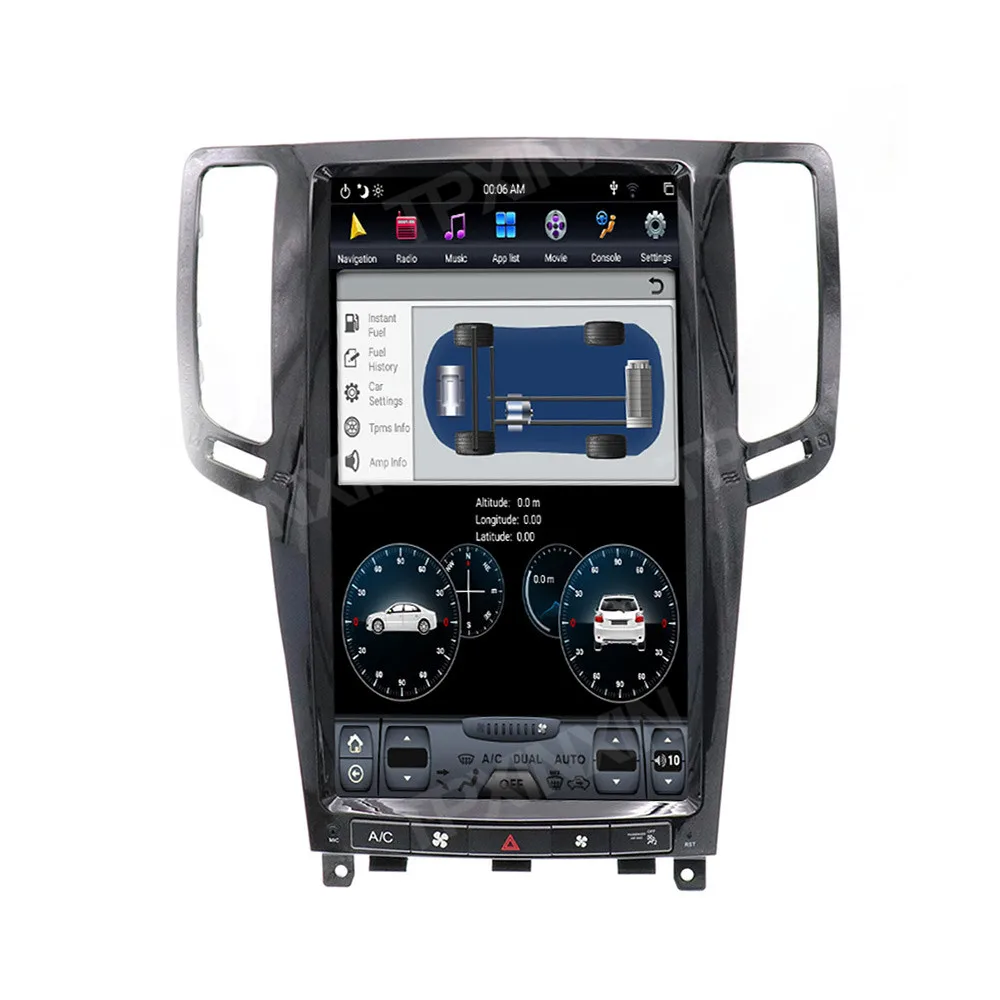 128G Android 9 0 для Infiniti G25/Infiniti G37 вертикальный экран автомобильный GPS-навигатор стерео