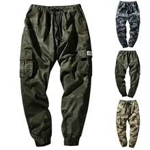 Helisopus, новинка, Мужские штаны для бега, Карго, Боевая Спортивная уличная одежда, штаны, хлопковые повседневные штаны, свободные камуфляжные спортивные штаны, L-4XL