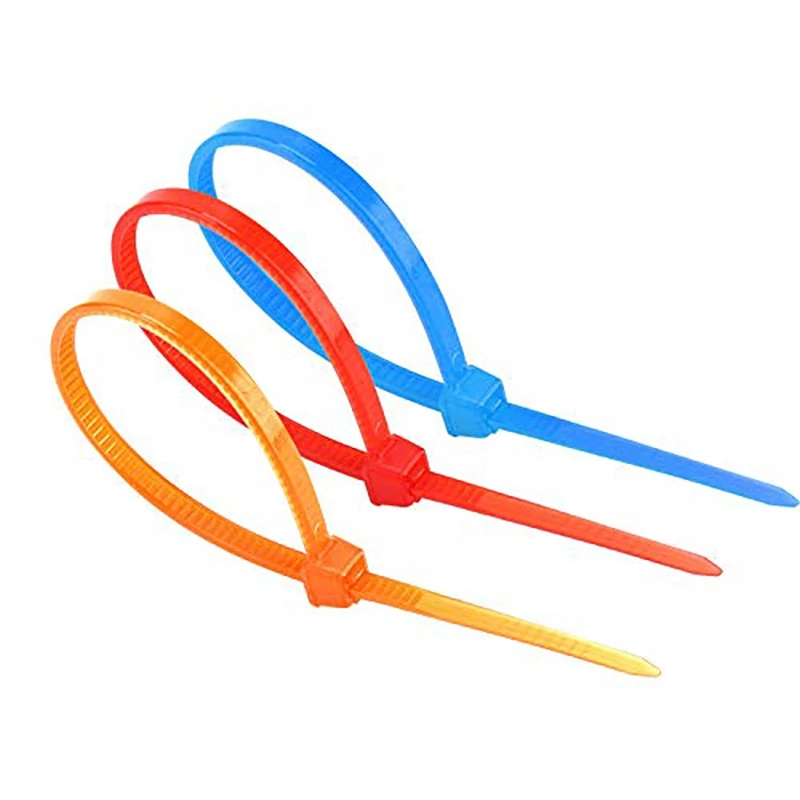 480PCS Colourful 3 x 100mm 4 Inch Self-Locking Cable Zip Ties Nylon in Box