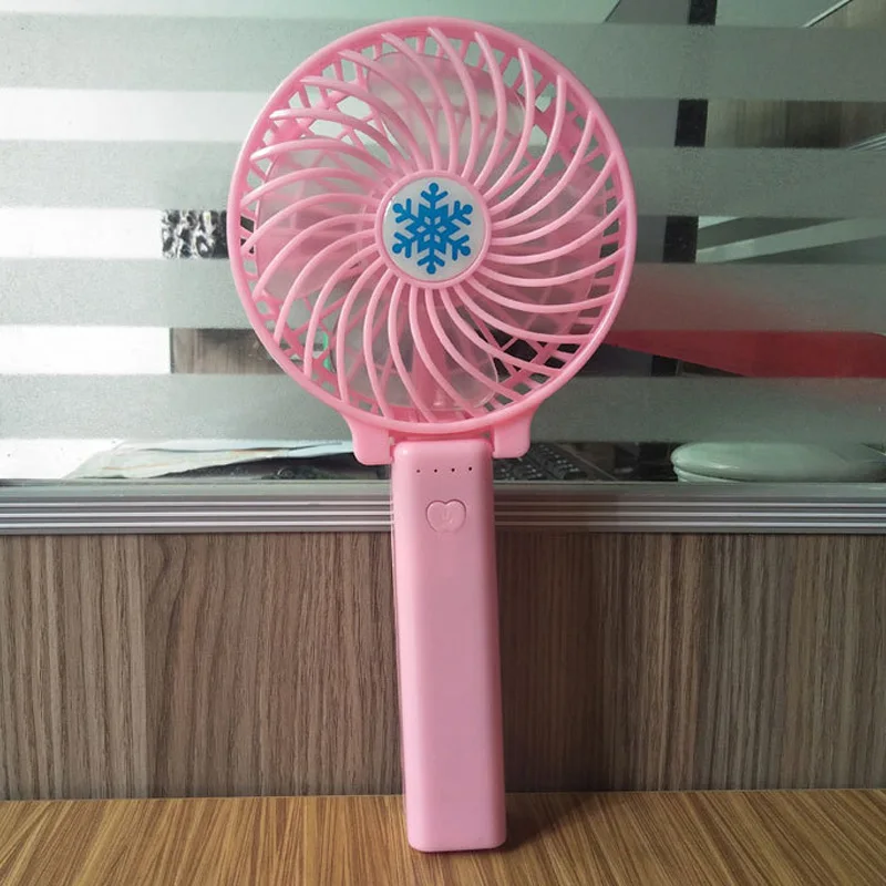 COSTWAY портативный ручной вентилятор Usb перезаряжаемый портативный мини-вентилятор вентиляционный вентилятор ventilador portatil wentylator - Цвет: Розовый