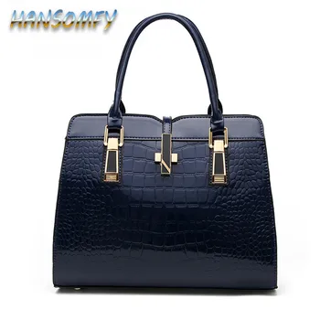 

2019 New Brand Fashion Alligator Women PU Leather Handbag Luxury Crocodile Pattern Female Hand Bag Designer Ladies Bags YY-21