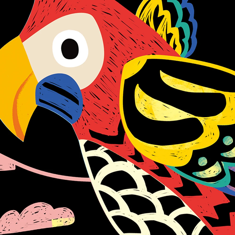 

DIY sewing children's crafts Handmade parrot