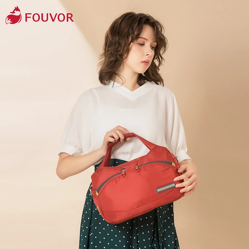 

Fouvor 2023 New Fashion Oxford Handbag For Women Nylon Large Capacity Canvas Bag Female Shoulder Messenger bag 2587-10