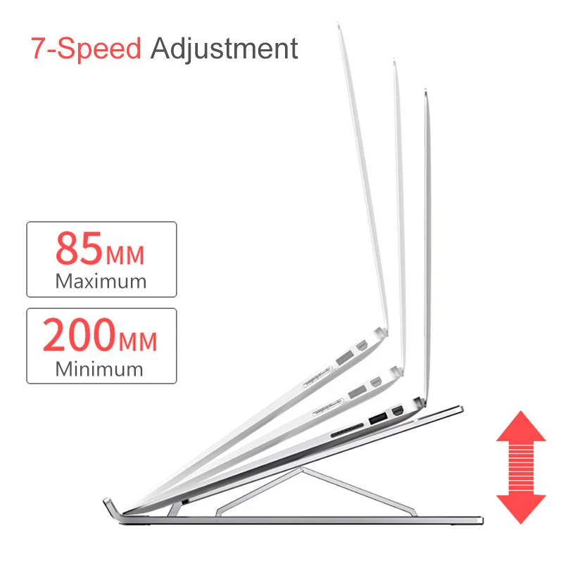  Portable 11-17 inch Laptop Stand Foldable Notebook Stand Holder For Macbook Lapdesk Aluminum Alloy 