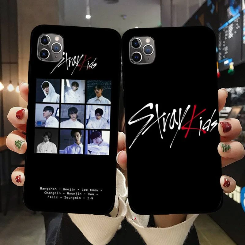 KPOP STRAY KIDS SKZ Phone Case for iPhone 11 12 pro XS MAX 8 7 6 6S Plus X 5S SE 2020 XR phone cases for iphone 7