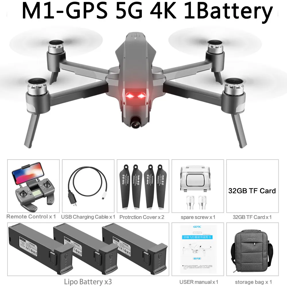 2021 M1 Pro 2 drone 4k HD mechanical 2-Axis gimbal camera 5G wifi gps system supports TF card drones distance 1.6km 16