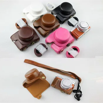 

PU Camera Leather Case Cover For Panasonic Lumix DC-GF10 GF9 GF8 GF7 GX900 GX950 GX850 GX800 Camera Bag With Shoulder Strap