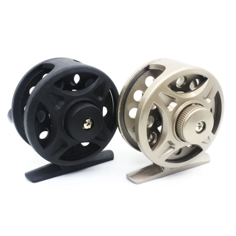 Winter Fishing Plastic Ice Fishing Reel Right/Left Handed Fishing Raft Wheel Ice Fishing Vessel Wheel Ultra-light