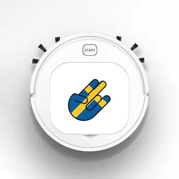 

Robot Vacuum Cleaner Intelligent Automatic Mopping Clean Robot for Hard Floor Carpet Funny Reflective Creative PALESTINE Flag