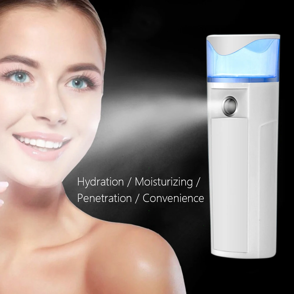 

JUNEJOUR Air Diffuser 20ml/300ml Face Humidifier Personal Steam Portable Charging Ultrasonic Mist Spray Cool Face Skin Care USB