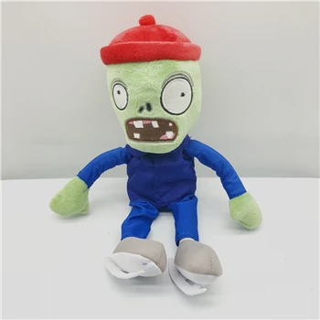 

20pcs/lot 30cm Long New Gift Plants Vs Zombie Anime Games Dolls Baby Soft Stuffed Doll Skating Zombie Plush Toy For Every Fan