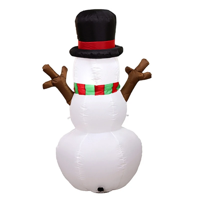 PHFU-1.6M Рождество надувной реквизит светодиодный свет надувная шапка снеговика светодиодный уличное украшение двора сад рождественские игрушки