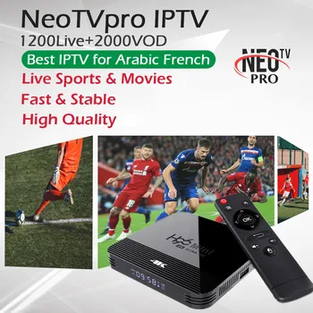 

H96mini H8 RK3328A Android 9.0 TV Box 2GB/16GB 2.4G+5G Wifi 4K H.256 Set Top Box+NeoTV pro Francais IPTV Subscription Arabe IPTV