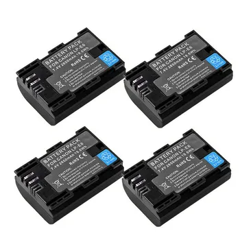 

LP-E6 LPE6 LPE6N Camera Battery 7.4V 2650mAh Li-ion Rechargeable Batteries for Canon EOS 5D 6D 7D 60D 70D 80D Mark II Mark III