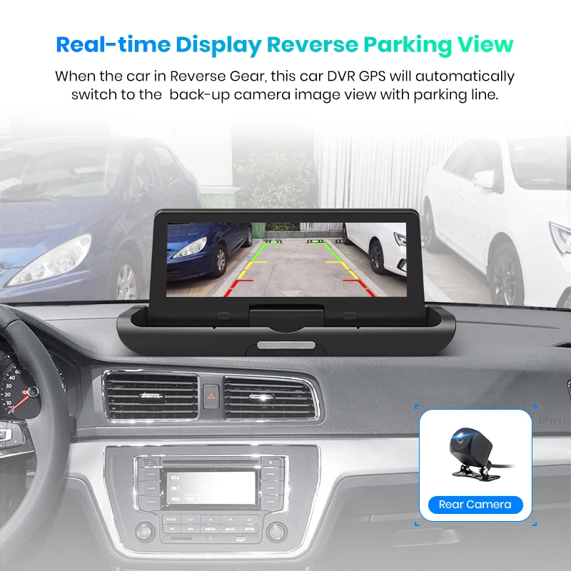 Автомобильный видеорегистратор Junsun 7 84 дюйма 4G ADAS FHD 1080P камера заднего вида с
