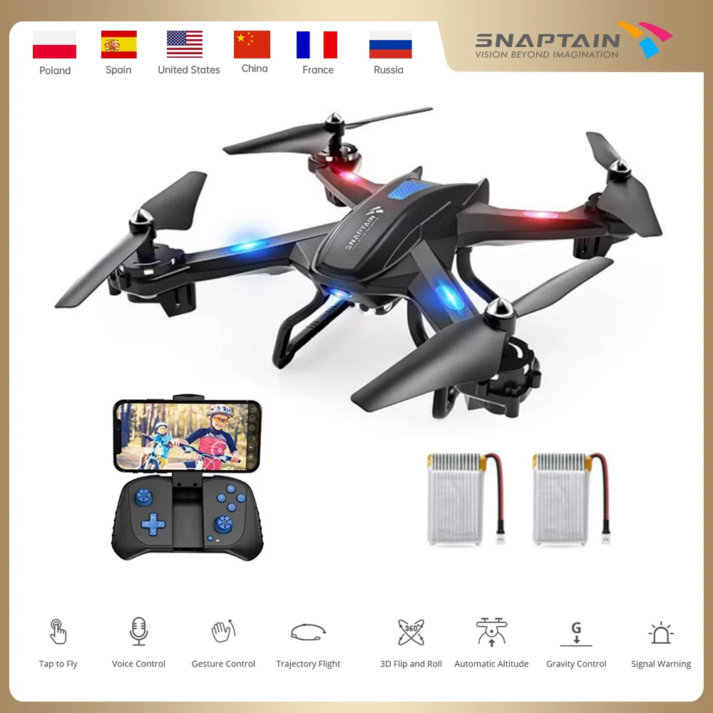 SNAPTAIN SE5CQ Drone WiFi FPV 720P HD камера для дрона Voicewith control Gravity Sensor Function RTF|Дроны с камерой| |