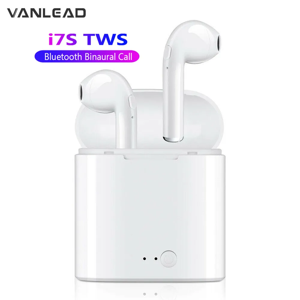 Беспроводная мини Bluetooth Спортивная гарнитура I7s TWS в уши с зарядным устройством