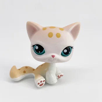 

LPS Real pet shop toys SIAMESE cat #664 purple kitty old original toy for children free shipping