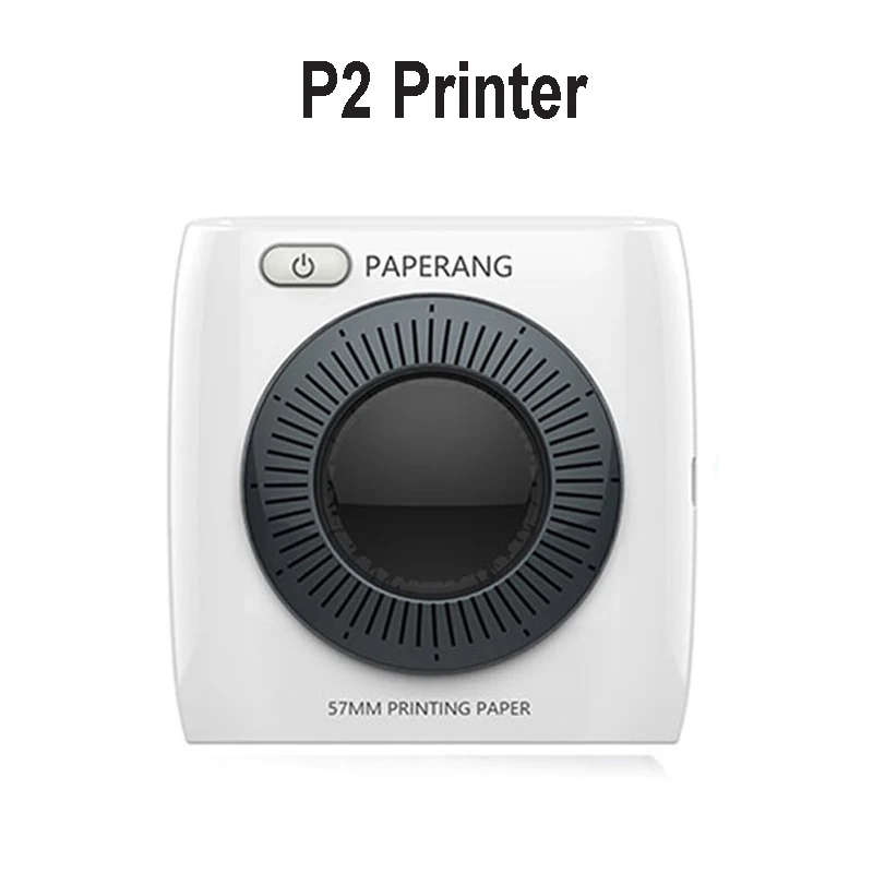 PAPERANG P2 Mini Portable Bluetooth Photo Printer Pocket HD Thermal Label Sticker Printer For Mobile Phone Android iOS Phone - color: P2 Printer