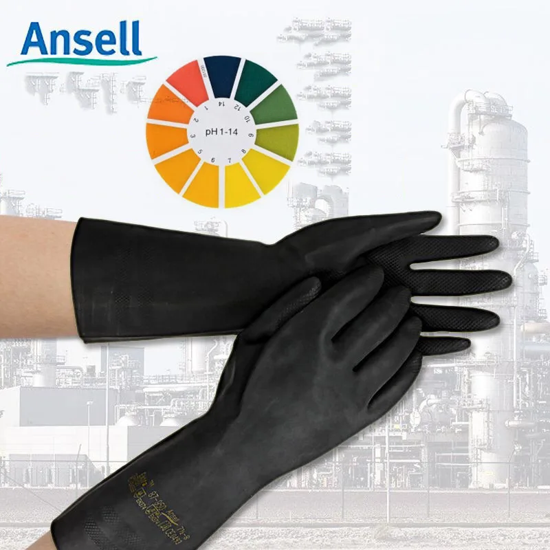 Oil Resistant Gloves,Oil Gloves for Men,Safe Wide Cuffs for Petrochemical  Transport Workers' Gloves 4 Pair