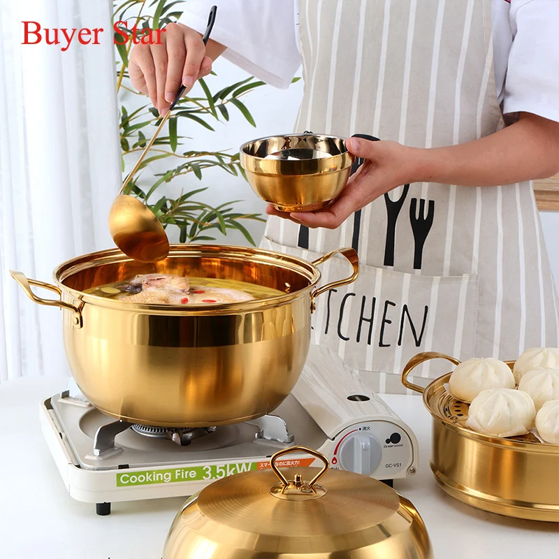 3-layers Stainless Steel Steamer Pot for Gas Stove Induction Cooker Household Steamed food Soup Cooking steaming cooker set double boiler