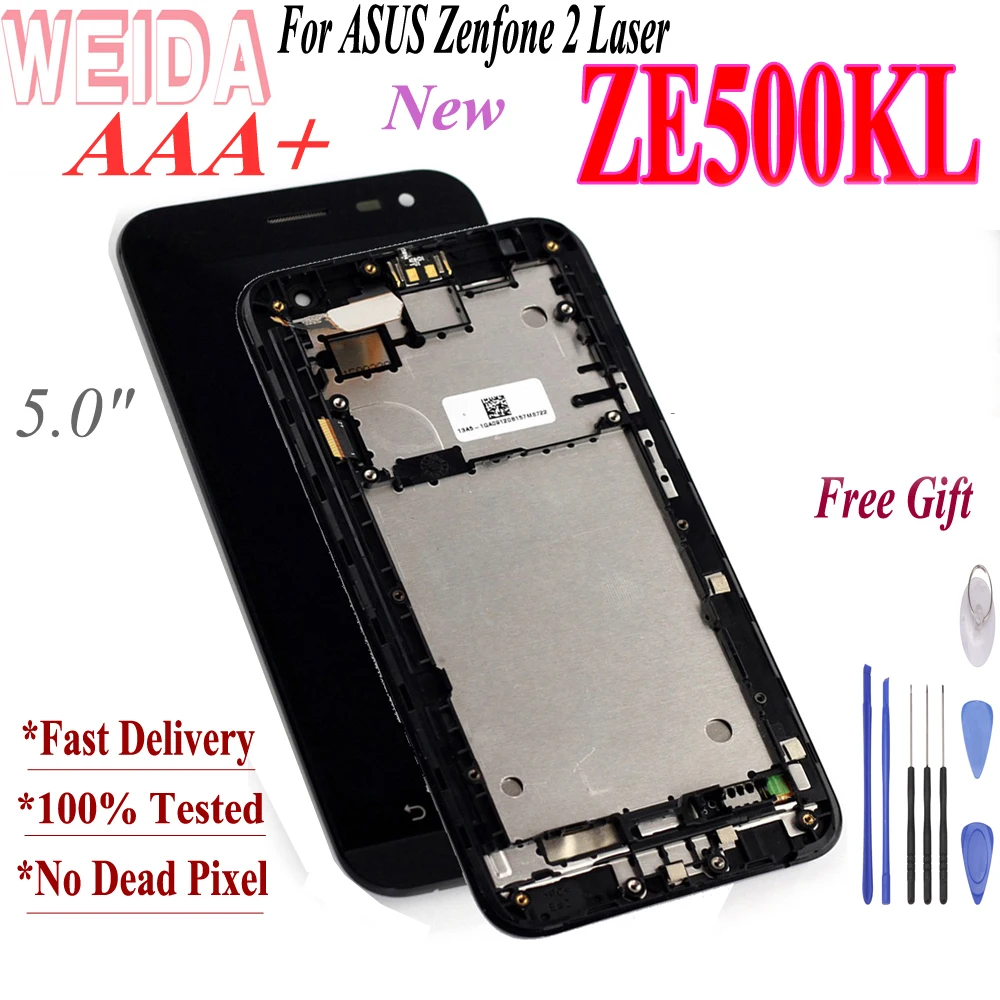 Weida For Asus Zenfone 2 Laser Ze500kl Z00ed Lcd Display Touch Screen ...