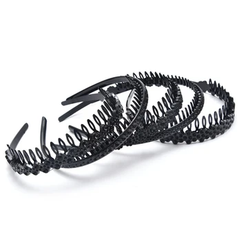 

1Pcs Mens Women Unisex Black Hair Accessories Head Hoop Band Headband Hairband Hairpins Styling Tools