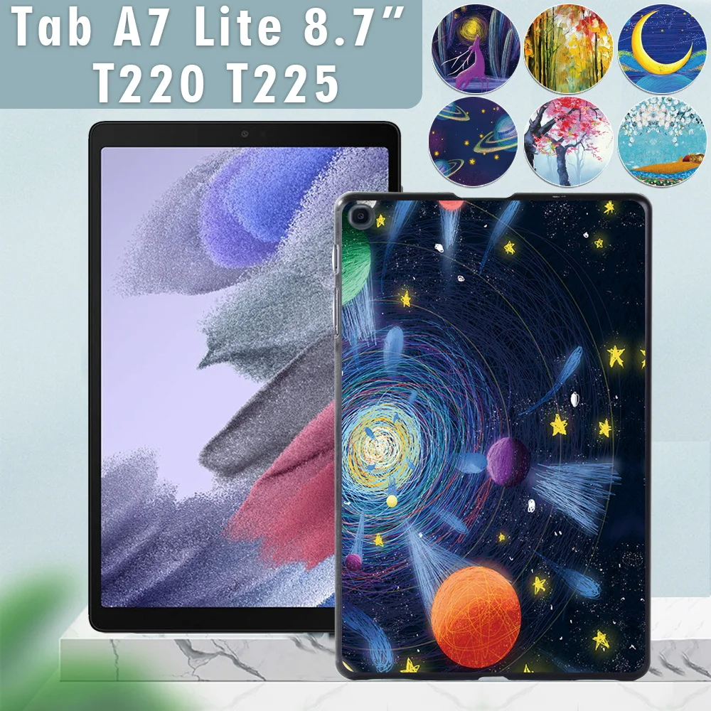 

Tablet Case for Samsung Galaxy Tab A7 Lite 8.7 Inch SM-T220 SM-T225 Protective Cover Durable Hard Back Shell with Paint Pattern