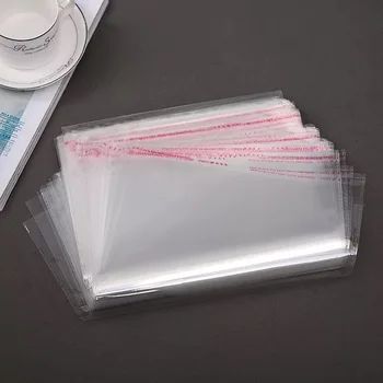 

Self Adhesive Plastic Bag Self Adhesive Seal Bag Clear Resealable Cellophane Large Size Gift Cellophane OPP Poly Bags