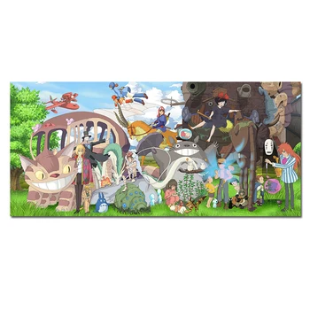 

Hayao Miyazaki Anime Poster Manga Characters Prints Cartoon Silk Canvas Art Pictures Kids Baby Room Fabric Wall Picture