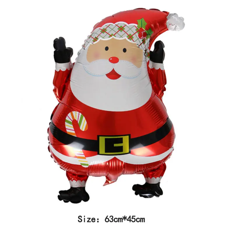 1 piece Christmas Happy Balloon Dress Up Party Set Santa Claus Cute Snowman Shaped Balloons Christmas Decorations