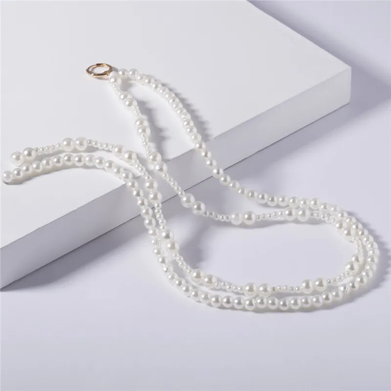 A ZVZO Новая мода имитация жемчуга Hairband для женщин аксессуары для волос девушки длинный бахрома узел веревка массивные волосы советы подарки - Окраска металла: A