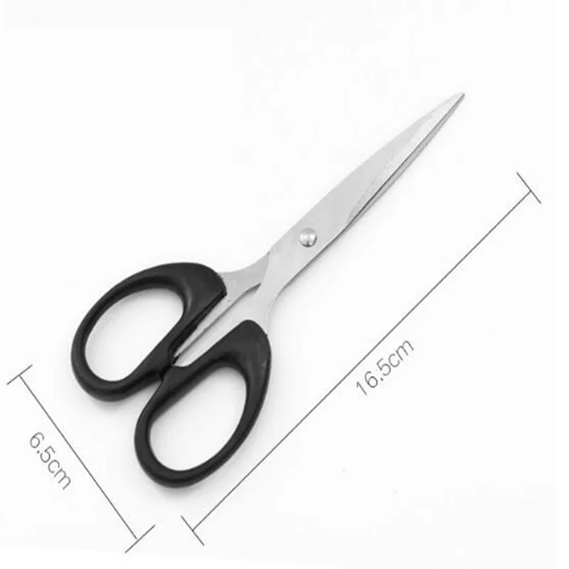 Stainless steel scissors home black 6 inch suction card scissors