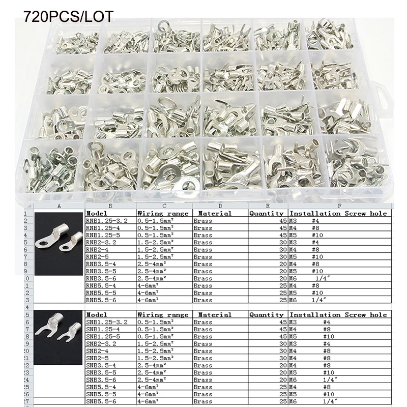 terminais tipo u, conector de fio de