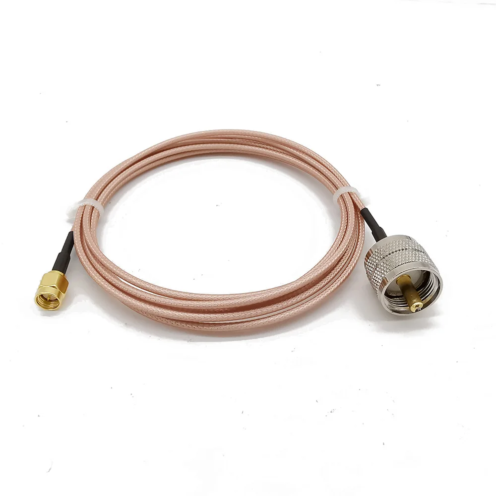 

SMA Male to UHF PL259 Male RG316 Coaxial Coax Antenna Extension Cable UHF Plug to SMA Plug Adapter RF Cable 1-15M