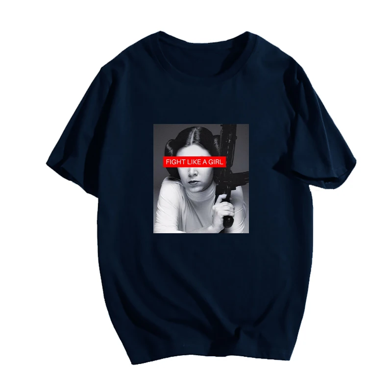 

2020 Feminism Graphic Print T Shirt femme fight like a girl tshirts Harajuku Female Short Sleeve Tops summer Women Casual Tees
