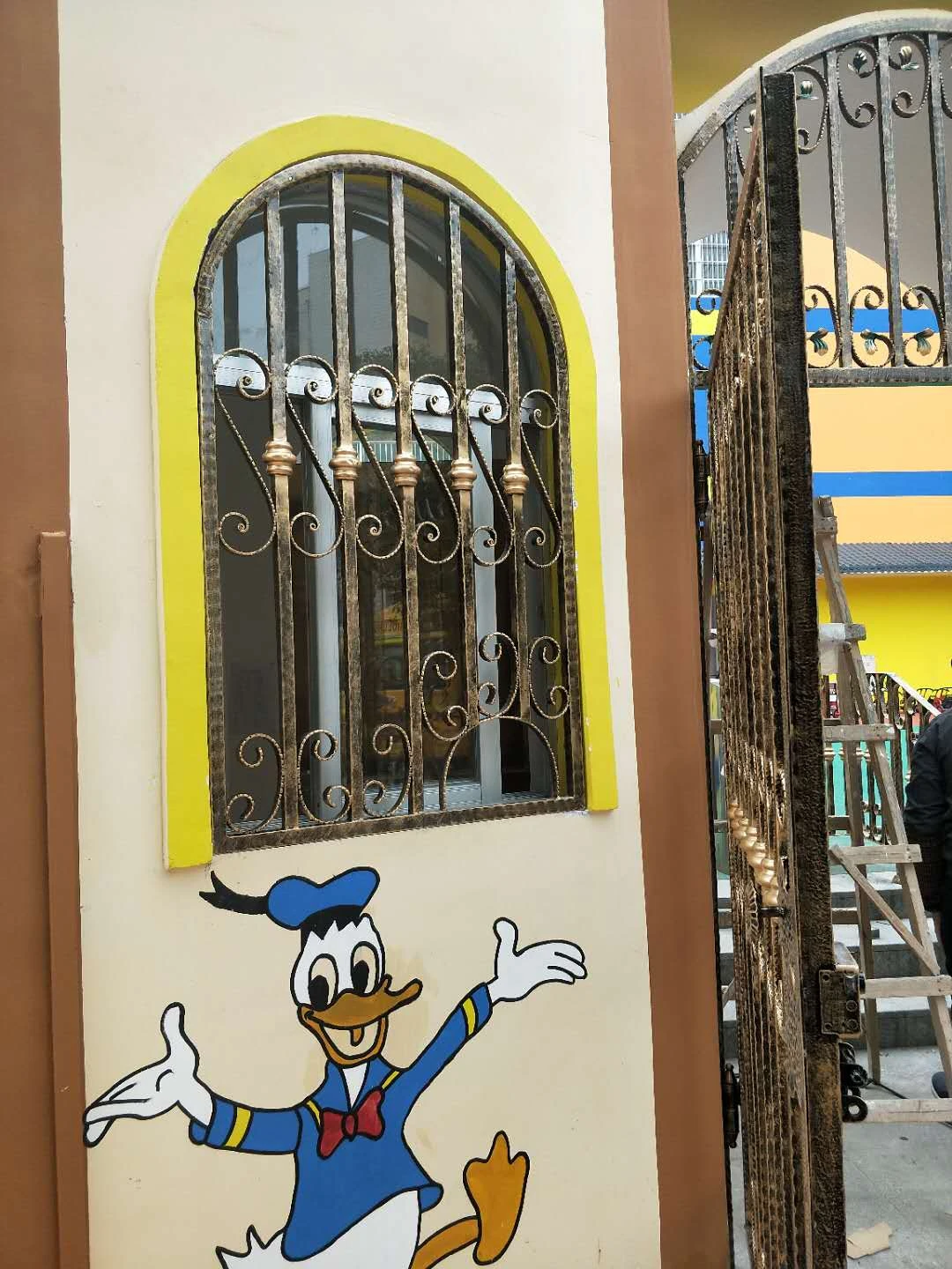 Simple Galvanized Steel Fixed Window Grill Design Wrought Iron Window -  Windows - AliExpress