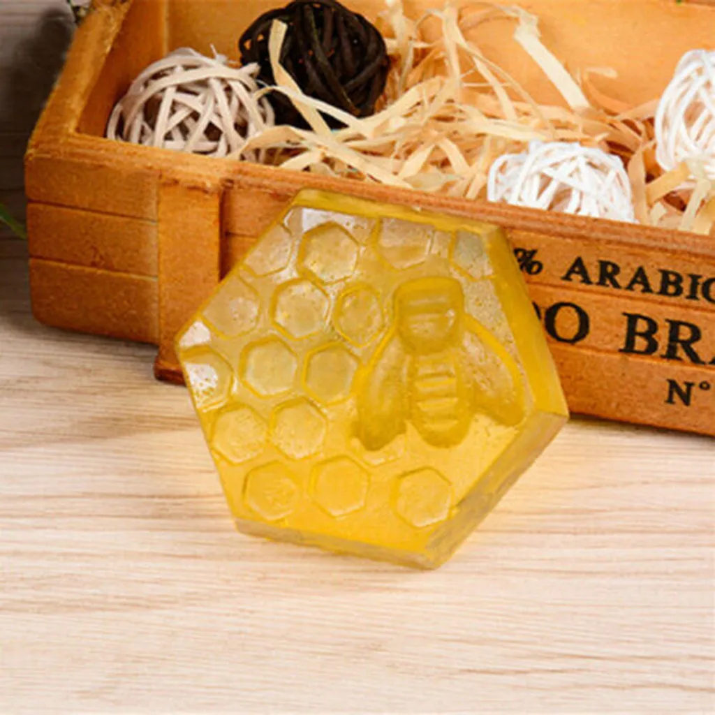 6 отверстий мед с Пчелой и сотами силиконовые формы пчелы форма для ручной работы 3D формы торта легко снести мыльница креативный#15