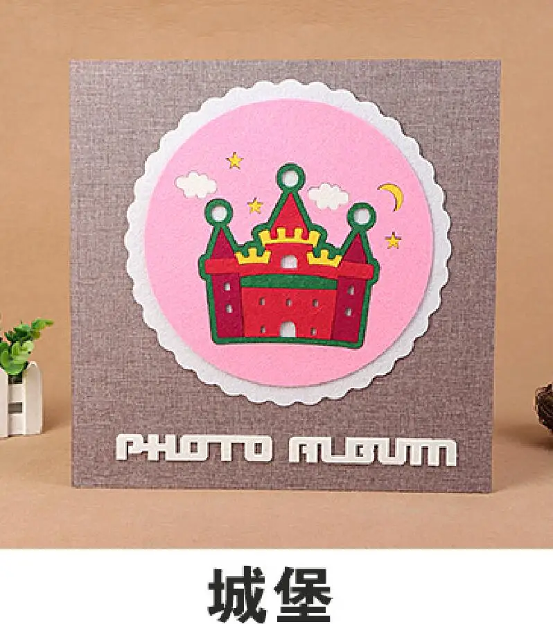 chengbao DIY мультфильм пара альбом качество фланелет льняные Фотоальбомы для семейной свадьбы 18 дюймов скрапбук Детские фотографии книга памяти - Цвет: chengbao