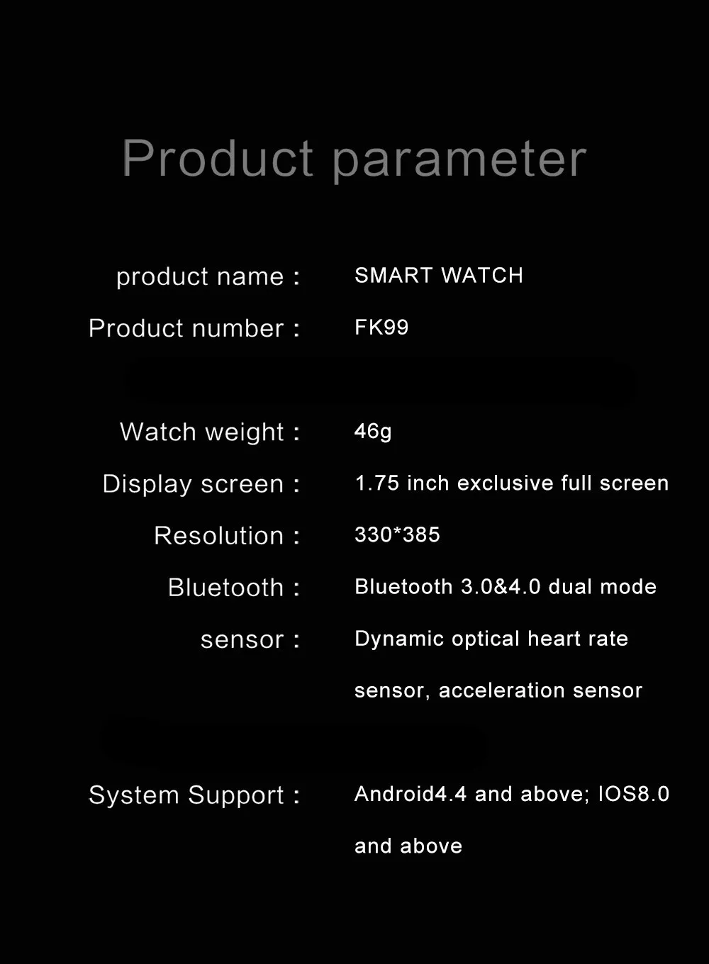 Original IWO FK88 Pro FK99 Smart Watch Men FK78 44MM 1.75 Inch Bluetooth Call Heart Rate Monitor FK88 Smartwatch HW22 Fitness