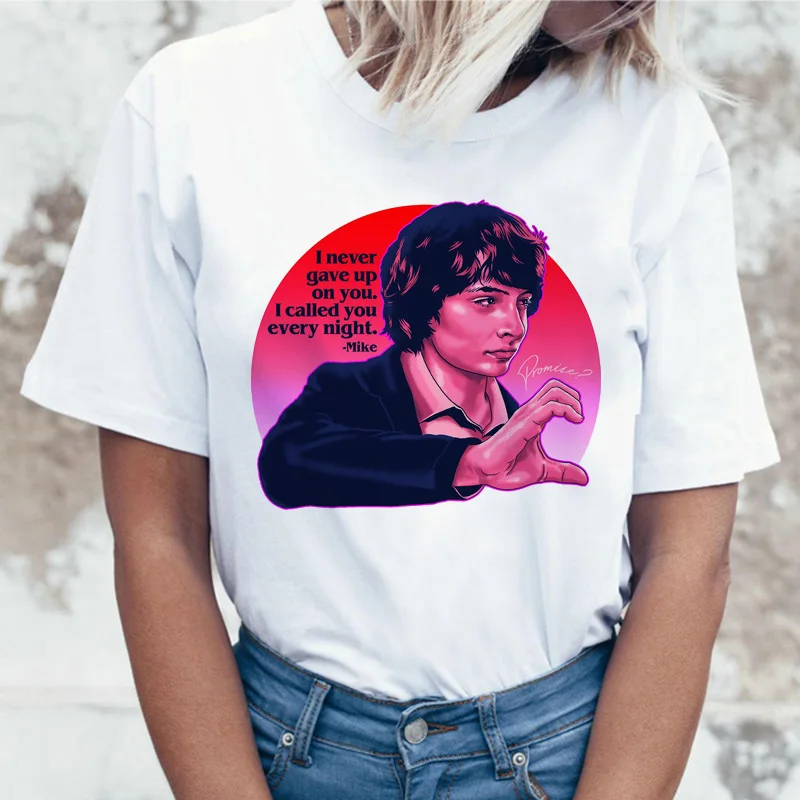 2020 summer ulzzang women's casual shirt stranger T-shirt retro T-shirt female viper costume 90s Harajuku funny movie shirt