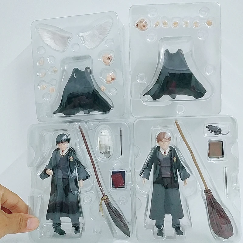 12 см SHF Potter Гермиона Грейнджер Уизли Рон фигурка модель игрушки кукла для подарка