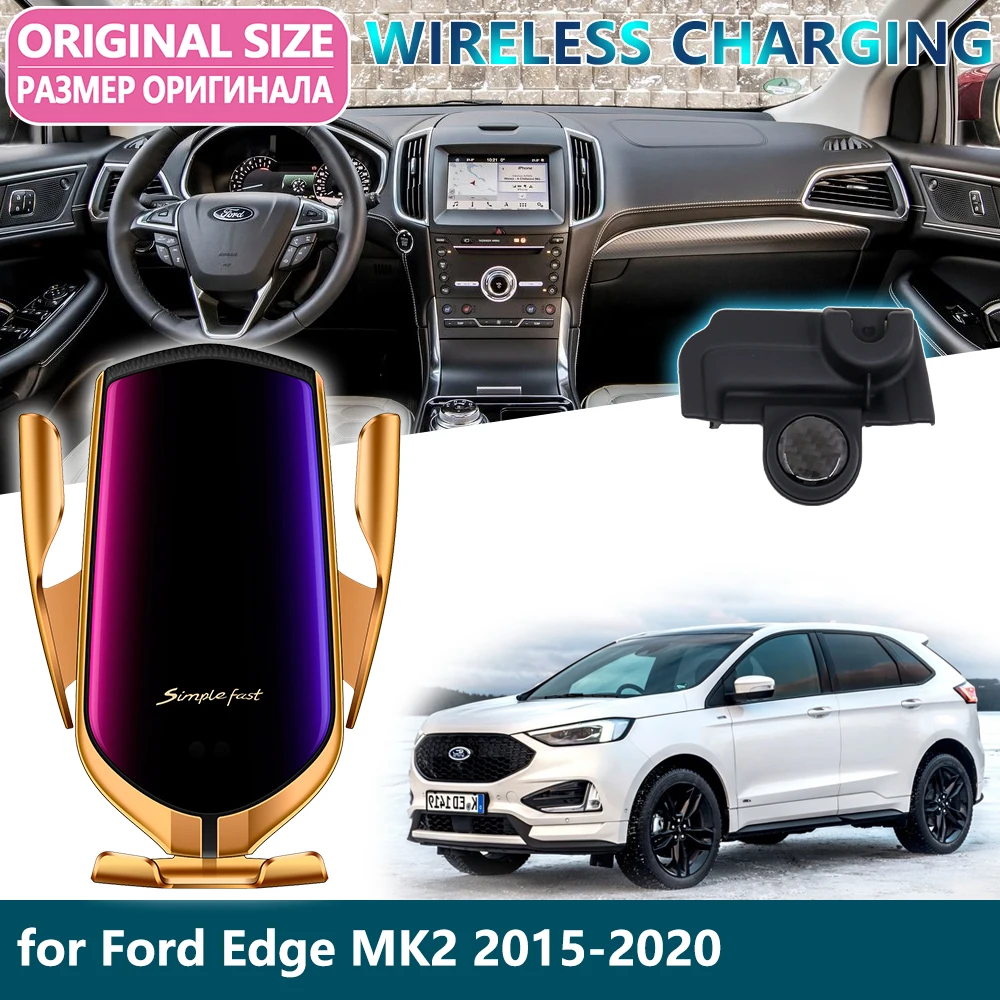 Автомобильный держатель мобильного телефона для Ford Edge Endura MK2 2015 ~ 2020 2016 2017 2018 2019