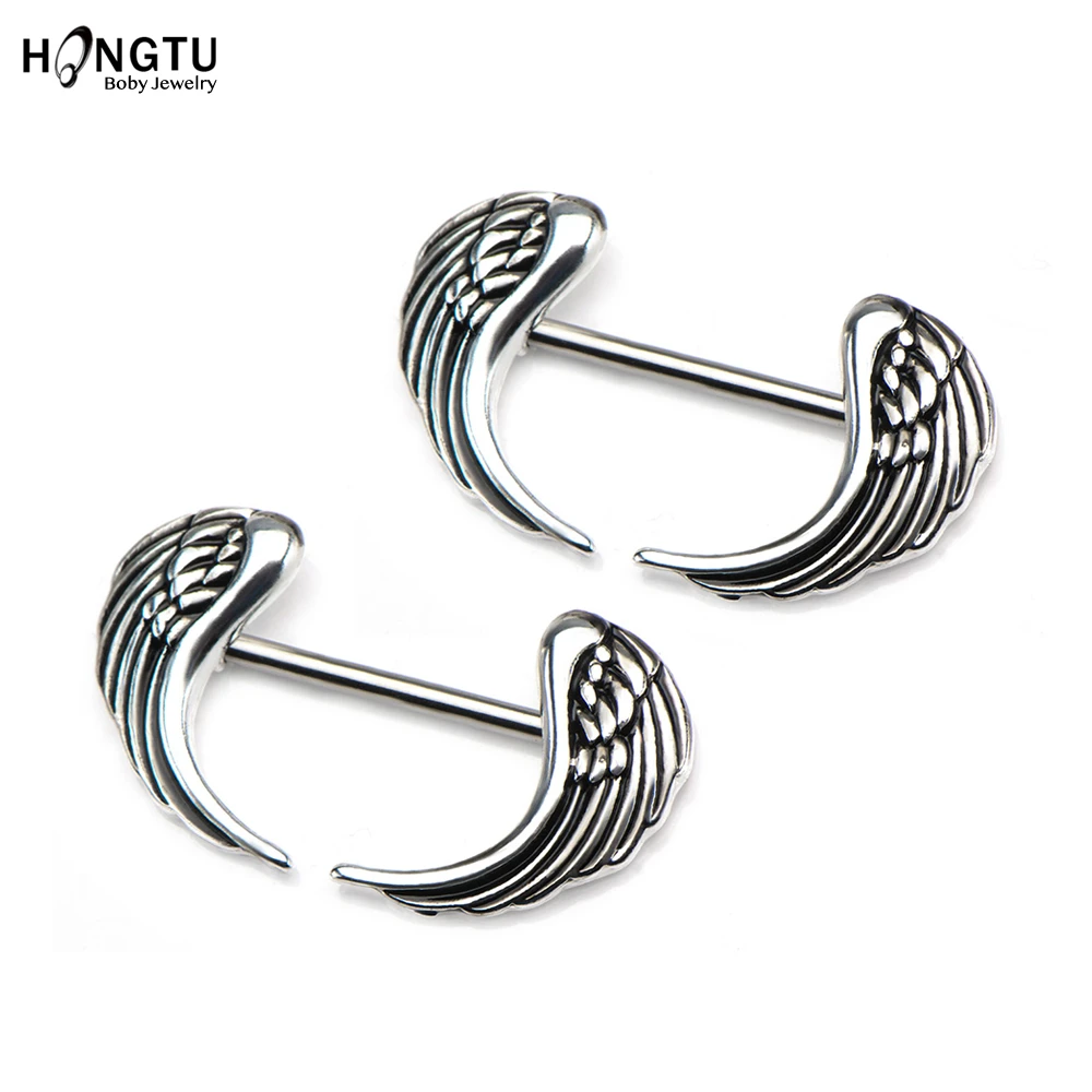 Nipple piercing wings jewelry Clearance