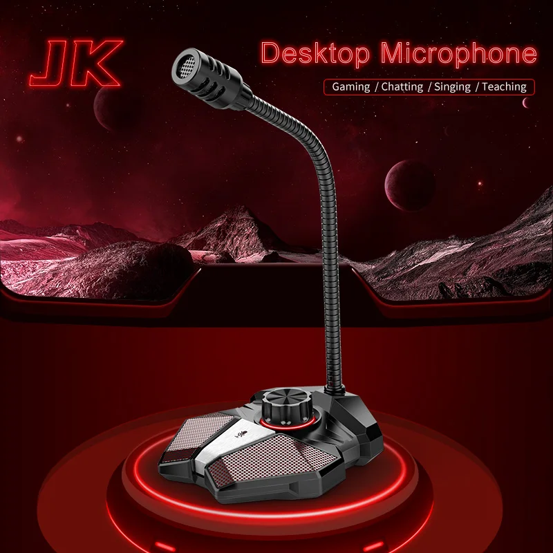 Microfone de Mesa Profissional de Popu Pine com Suporte-gravação Conferência para Microfone de Mesa Jogos Cantando Conferência para Móvel Usb - Image 6