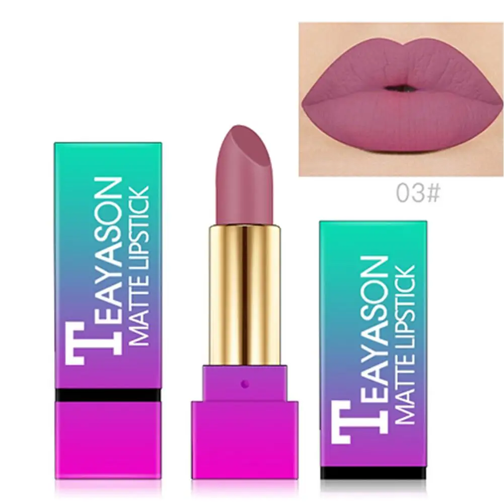 12 Colors Makeup Lip Gloss Matte Lipstick Rotation Gradient Design Waterproof Long Lasting Velvet Cosmetics |