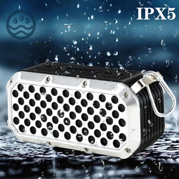 

Smart Bluetooth Outdoor Speaker Metal Portable Super Bass Wireless Loudspeaker 3D Stereo Music Surround With TFCard Aux